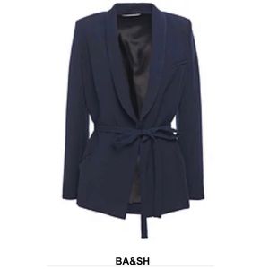 Ba&Sh Padova Belted Crepe Jacket